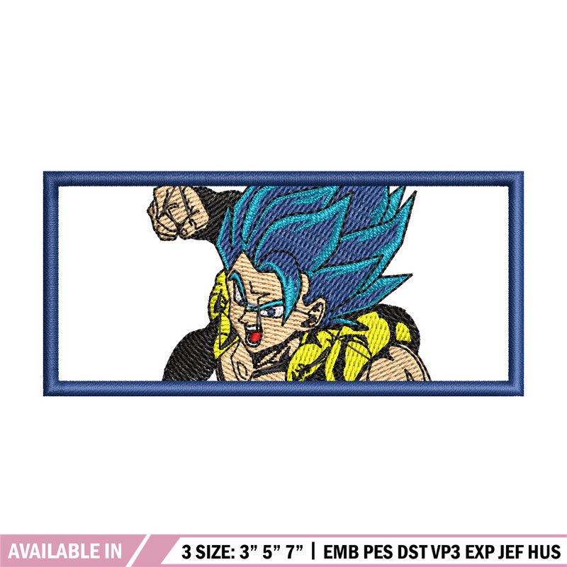 Gogeta embroidery design, Dragonball embroidery, Anime design, Embroidery shirt, Embroidery file,Digital download.jpg