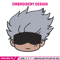 Gojo chibi Embroidery Design, Jujutsu Embroidery, Embroidery File, Anime Embroidery, Anime shirt, Digital download.jpg