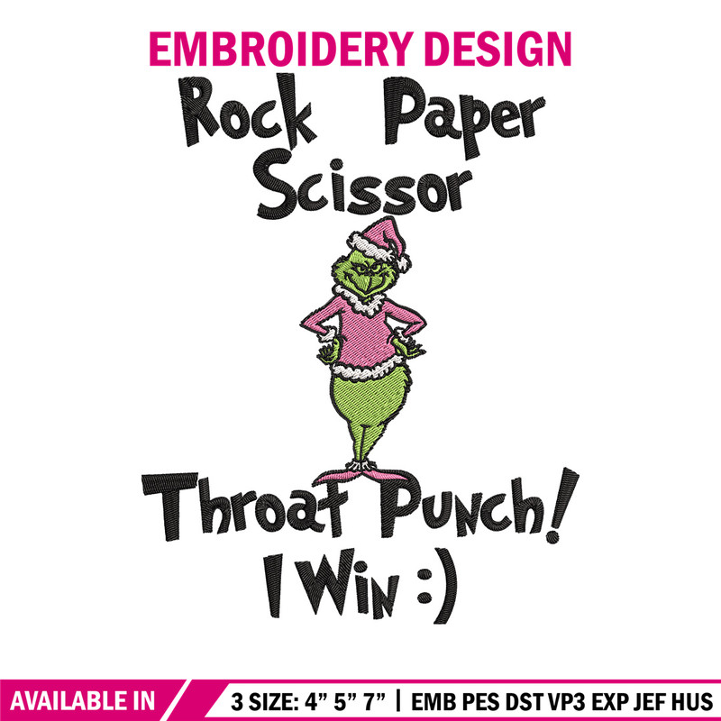 Grinch Embroidery Design, Grinch Embroidery, Embroidery File, Chrismas Embroidery, Anime shirt, Digital download.jpg