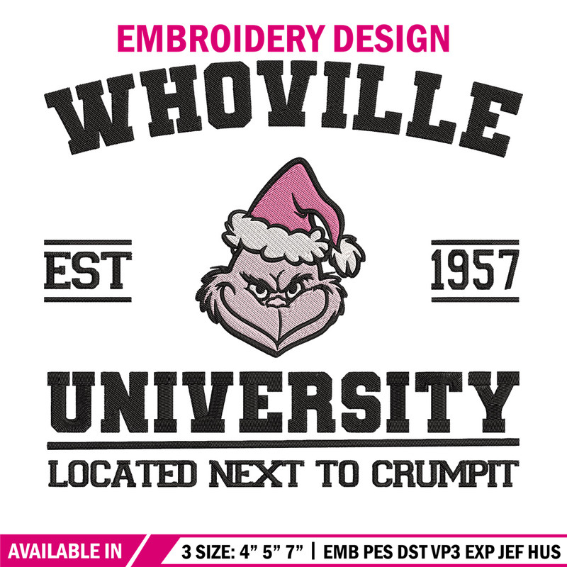 Grinch est 1957 Embroidery Design, Grinch Embroidery, Embroidery File, Chrismas Embroidery, Anime shirt,Digital download.jpg