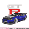 GTR blu car logo embroidery design, GTR blu car embroidery, logo design, Embroidery file, logo shirt, Instant download.jpg