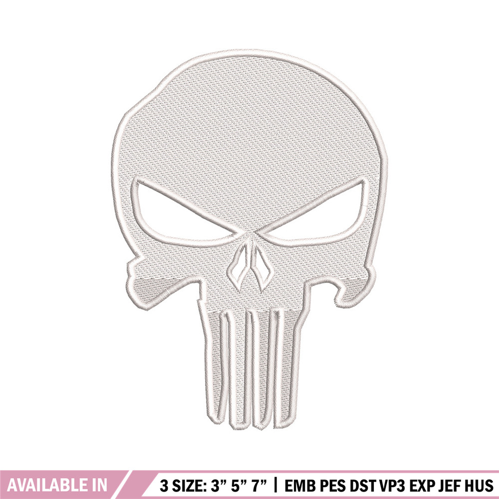 Head skeleton embroidery design, Skeleton embroidery, Emb design, Embroidery shirt, Embroidery file, Digital download.jpg