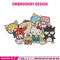 Hello Kitty friends Embroidery Design, Hello kitty Embroidery, Embroidery File, Anime Embroidery, Digital download.jpg