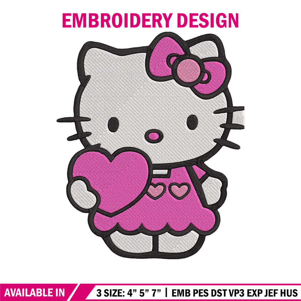 Hello kitty heart Embroidery Design, Hello kitty Embroidery, Embroidery File, Anime Embroidery, Digital download.jpg