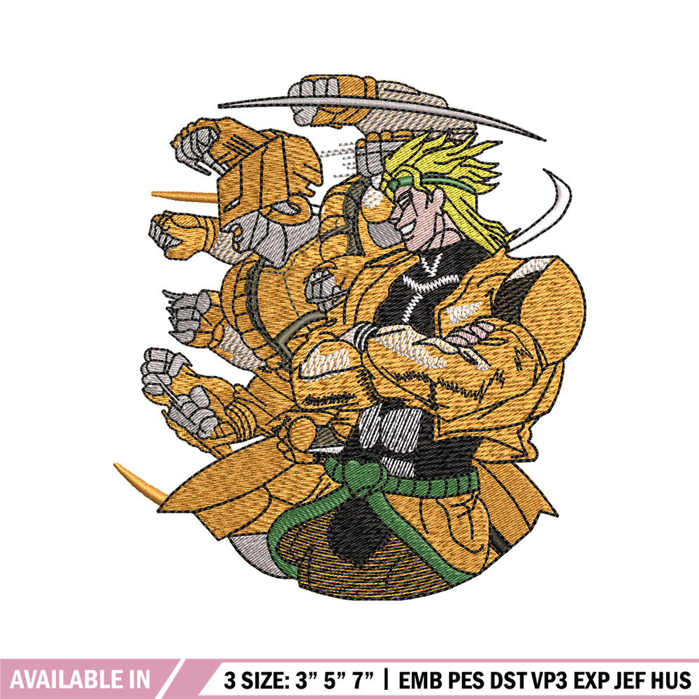 Jojo bizarre embroidery design, Jojo bizarre embroidery, Anime design, Embroidery file, Anime shirt, Instant download..jpg