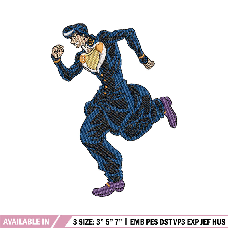 Josuke higashikata embroidery design, anime embroidery, logo design, anime shirt, Embroidery shirt, Instant download.jpg