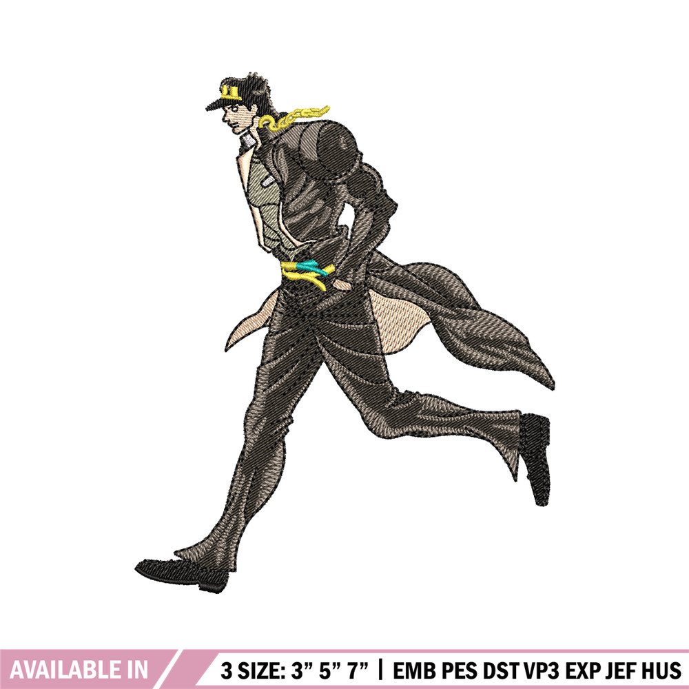 Jotaro kujo embroidery design, Jotaro kujo embroidery, logo design, anime shirt, Embroidery shirt, Instant download.jpg
