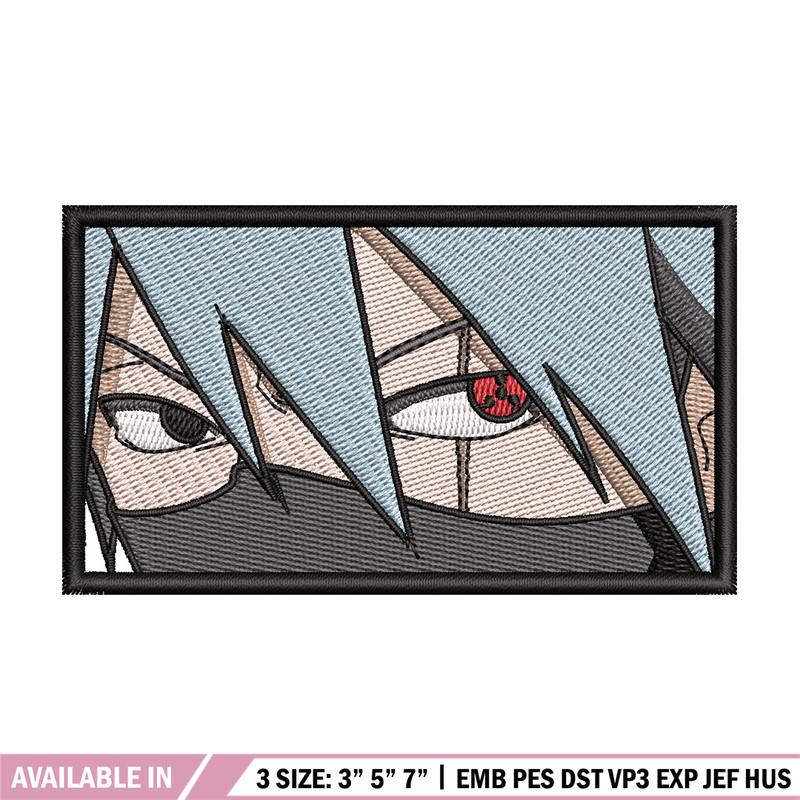 Kakashi eyes embroidery design, Naruto embroidery, Anime design, Embroidery shirt,Embroidery file,Digital download.jpg