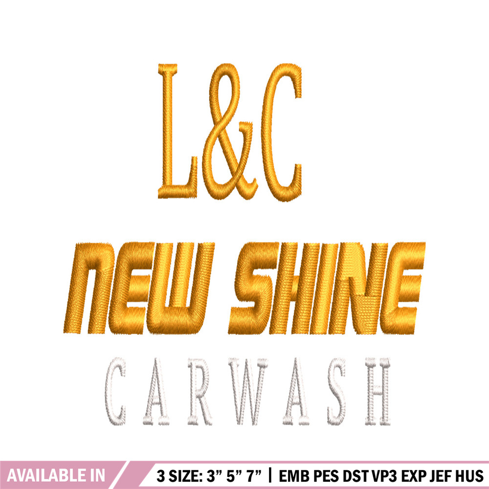 L&C New shine embroidery design, L&C New shine embroidery, logo design, embroidery file, logo shirt, Digital download..jpg