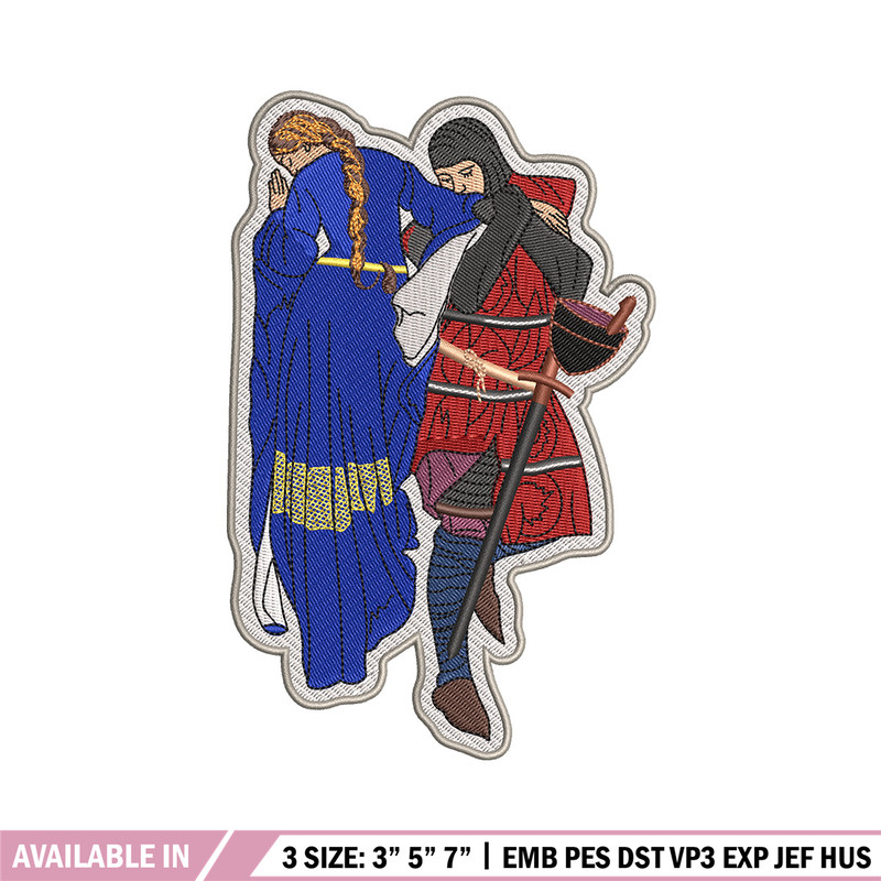 Lady and man embroidery design, Logo embroidery, Embroidery file, Embroidery shirt, Emb design, Digital download.jpg