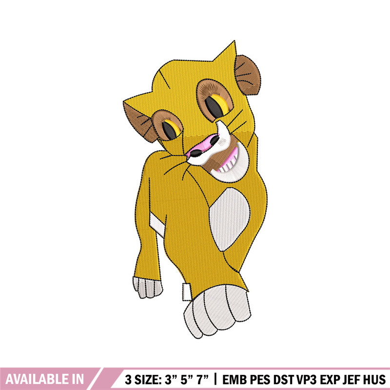 Lion child embroidery design, Lion king embroidery, Emb design, Embroidery shirt, Embroidery file, Digital download.jpg