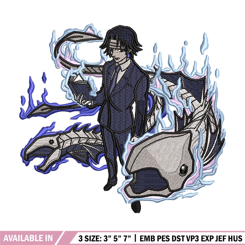 Lucilfer embroidery design, Bleach embroidery, Anime design, Embroidery shirt, Embroidery file, Digital download.jpg