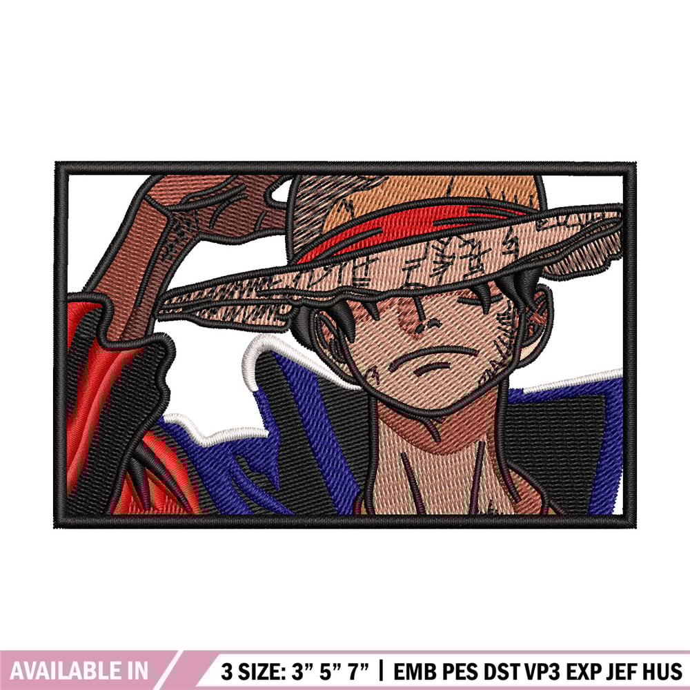 Luffy cool box embroidery design, One piece embroidery, Embroidery file, Embroidery shirt, Emb design, Digital download.jpg