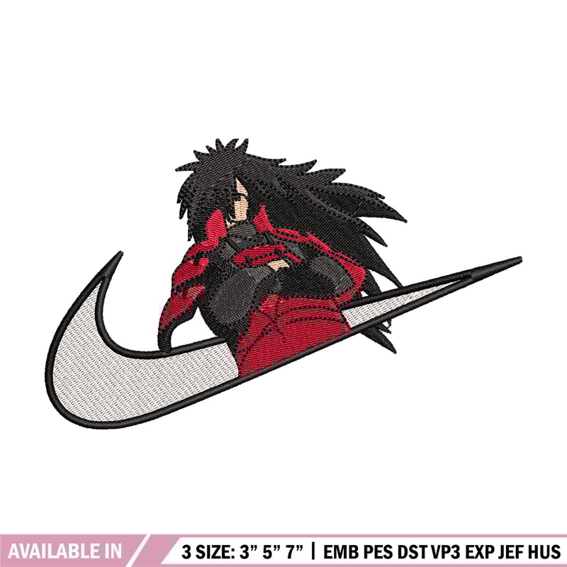 Madara Uchiha Nike embroidery design, Naruto embroidery, nike design, anime design, anime shirt, Digital download.jpg