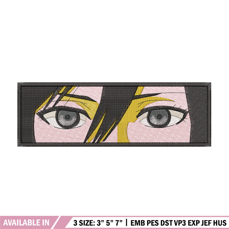 Mikasa black eyes embroidery design, Aot embroidery, Anime design, Embroidery shirt, Embroidery file, Digital download.jpg