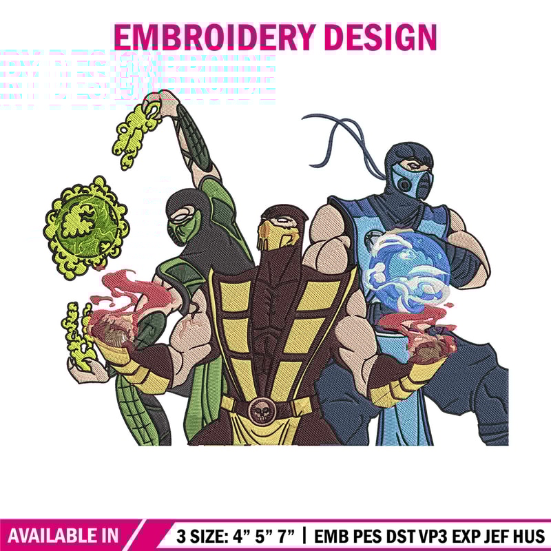 Mortal Kombat Ninja Embroidery Design, Mortal Embroidery, Embroidery File, Anime Embroidery,Anime shirt,Digital download.jpg