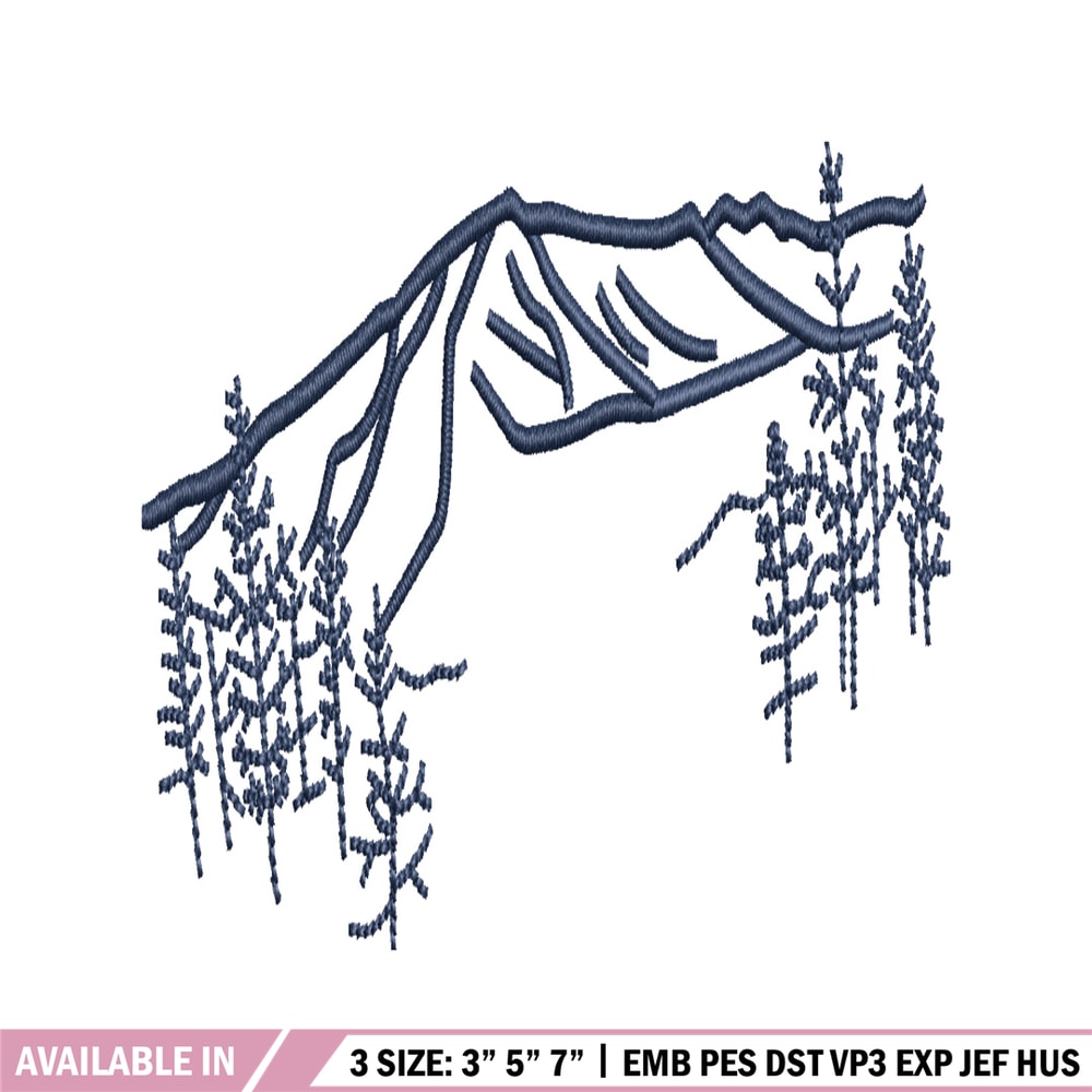 Mountain embroidery design, Mountain embroidery, Mountain design, embroidery file, logo shirt, Digital download..jpg