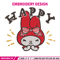 My Melody happy Embroidery Design, Hello kitty Embroidery, Embroidery File, Anime Embroidery, Digital download.jpg