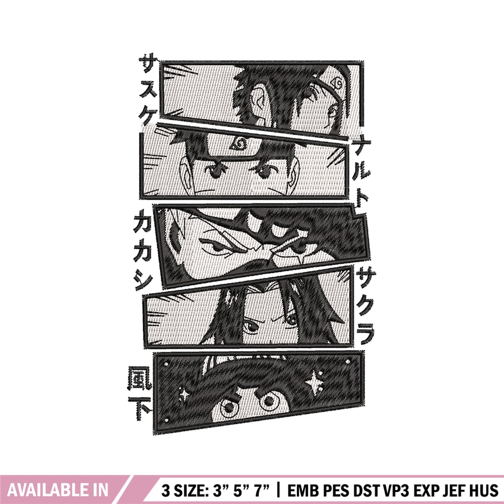 Naruto anime embroidery design, Naruto embroidery, Logo design, anime design, anime shirt, Digital download.jpg