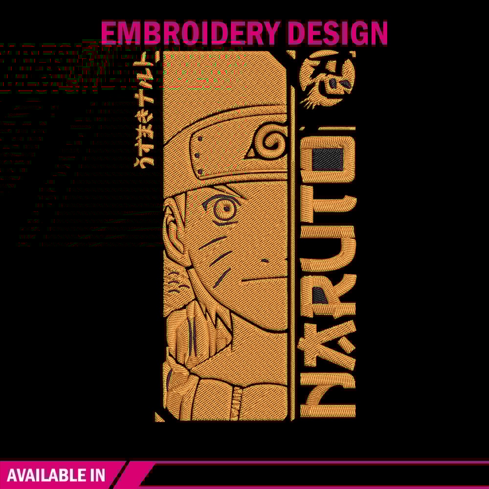 Naruto Poster Embroidery Design, Naruto Embroidery, Embroidery File,Anime Embroidery, Anime shirt, Digital download..jpg