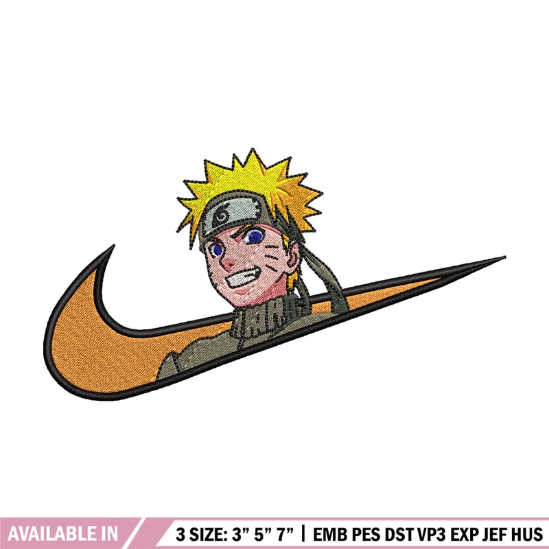 Naruto smile Nike Nike embroidery design, Naruto embroidery, Nike design, anime design, anime shirt, Digital download.jpg