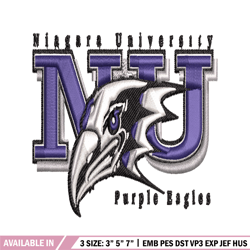 niagara purple eagles embroidery, niagara purple eagles embroidery, logo sport, sport embroidery, ncaa embroidery