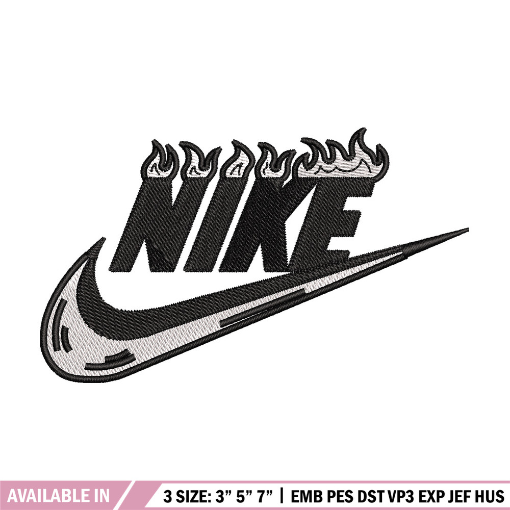 Nike flame embroidery design, Flame embroidery, Nike design, Embroidery shirt, Embroidery file, Digital download.jpg