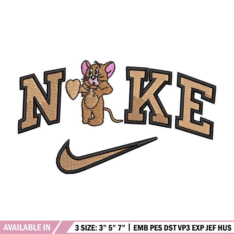Nike jerry embroidery design, Jerry embroidery, Nike design, Embroidery shirt, Embroidery file, Digital download.jpg