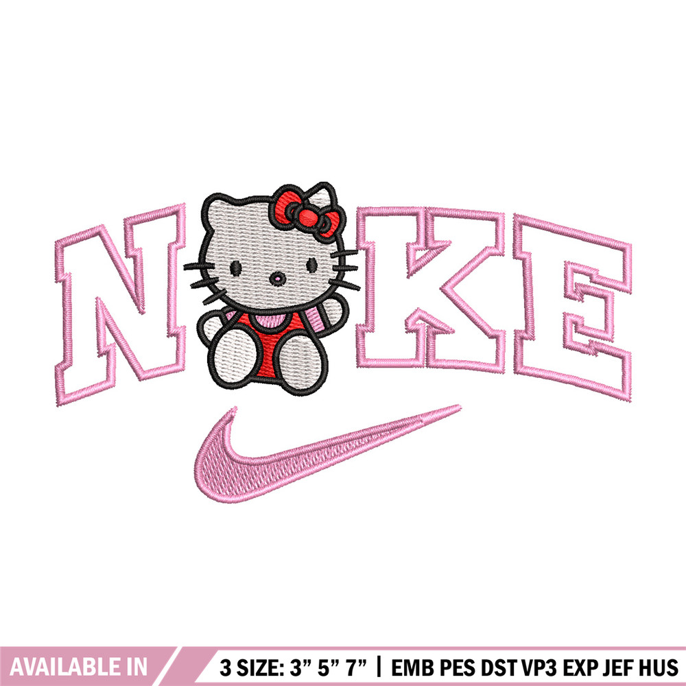 Nike kitty embroidery design, Kitty embroidery, Nike design, Embroidery shirt, Embroidery file, Digital download.jpg