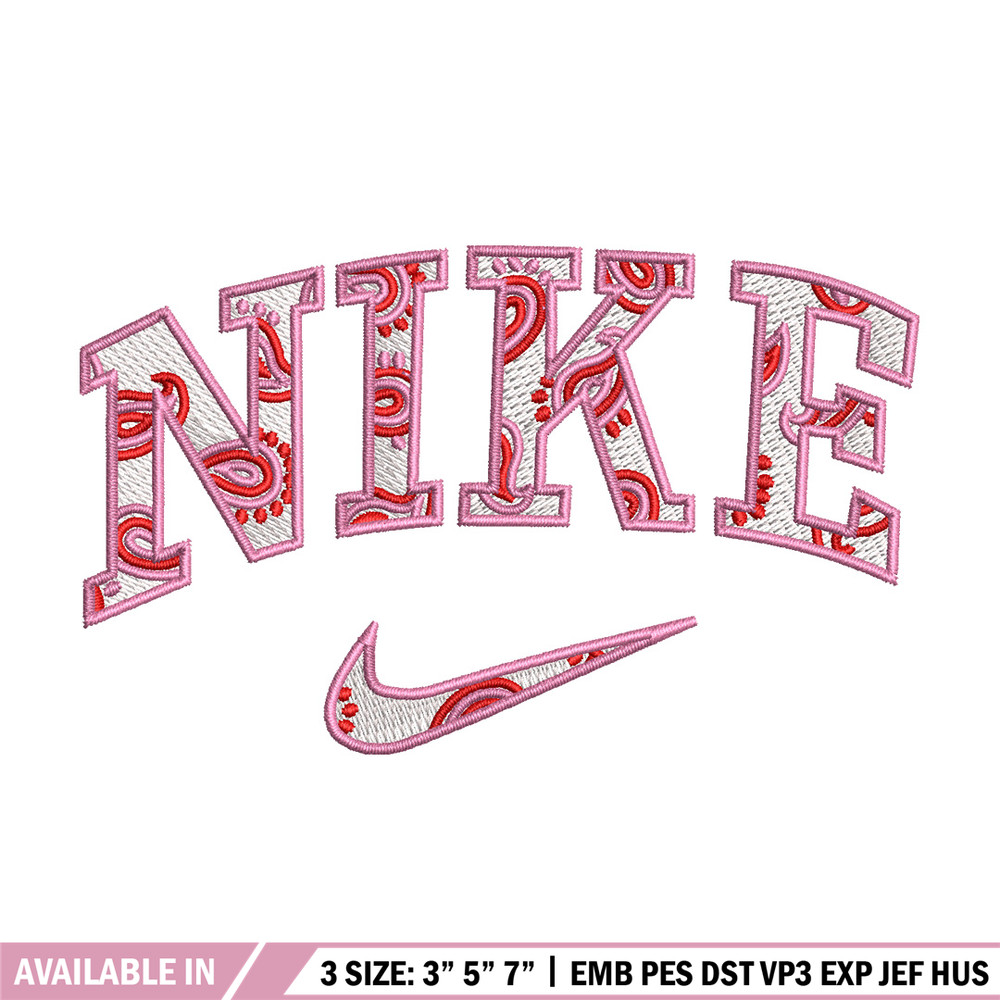 Nike pink embroidery design, Nike embroidery, Emb design, Embroidery shirt, Embroidery file, Digital download.jpg