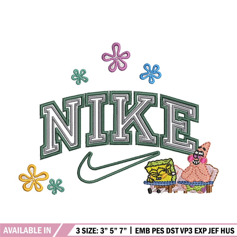 Nike spongebob embroidery design, Spongebob embroidery, Nike design, Embroidery shirt, Embroidery file,Digital download.jpg