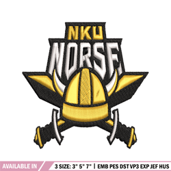 northern kentucky norse embroidery, northern kentucky norse embroidery, logo sport, sport embroidery, ncaa embroidery