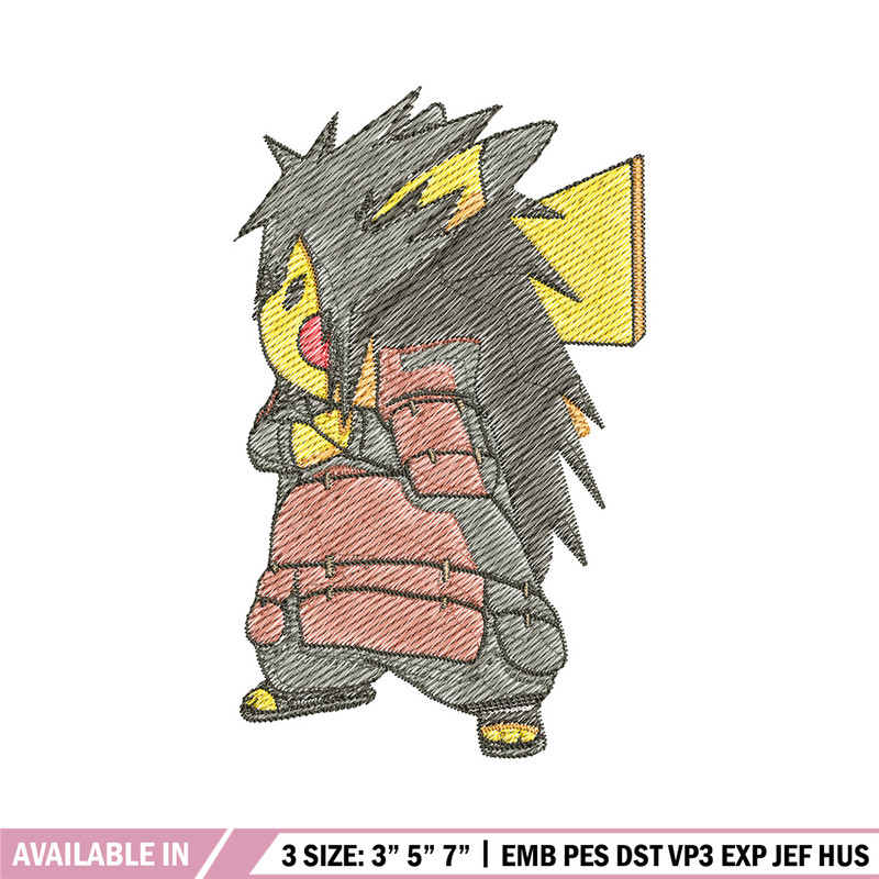 Pikachu madara embroidery design, Pokemon embroidery, Anime design, Embroidery file, Digital download, Embroidery shirt.jpg