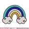 Rainbown cute embroidery design, Rainbown embroidery, Embroidery file, Embroidery shirt, Emb design, Digital download.jpg