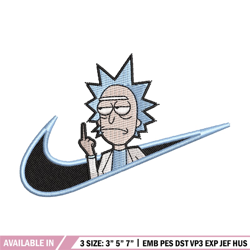 Rick x nike embroidery design, Rick embroidery, Nike design, Embroidery shirt, Embroidery file, Digital download.jpg