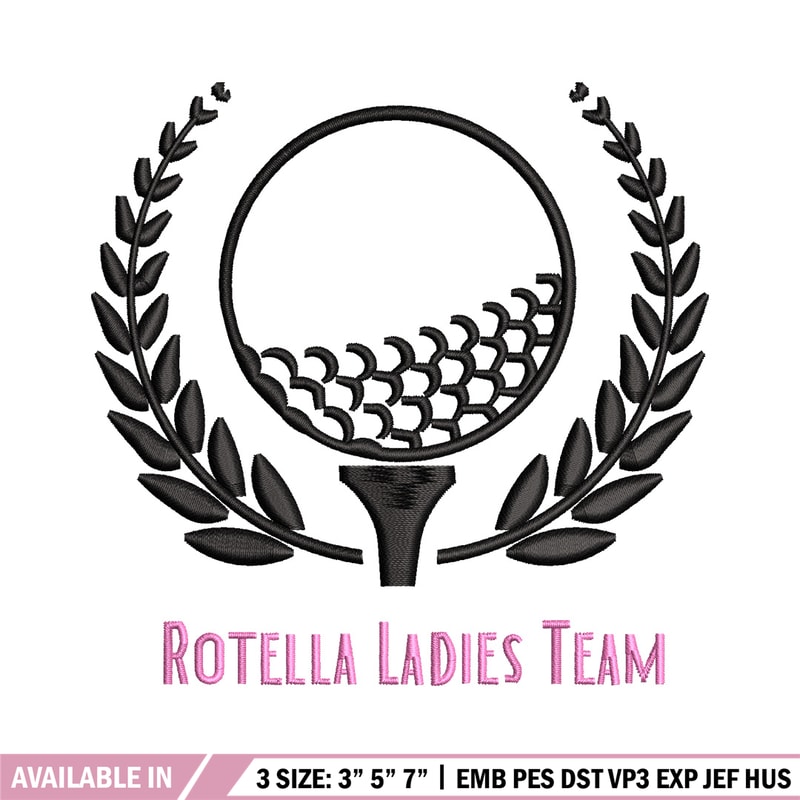 Rotella ladies team embroidery design, Sport embroidery, Emb design, Embroidery shirt, Embroidery file, Digital download.jpg
