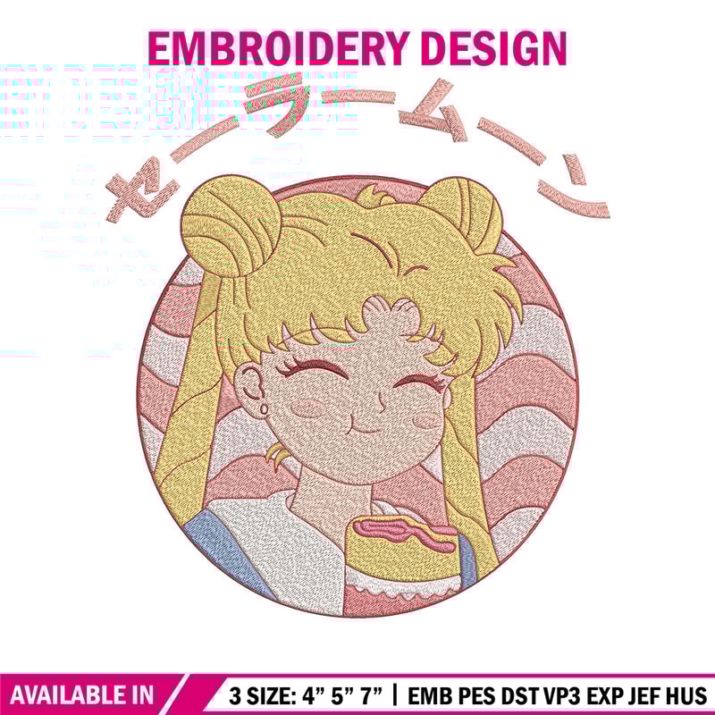 Sailor Moon cute Embroidery Design, Sailor Moon Embroidery,Embroidery File,Anime Embroidery,Anime shirt,Digital download.jpg