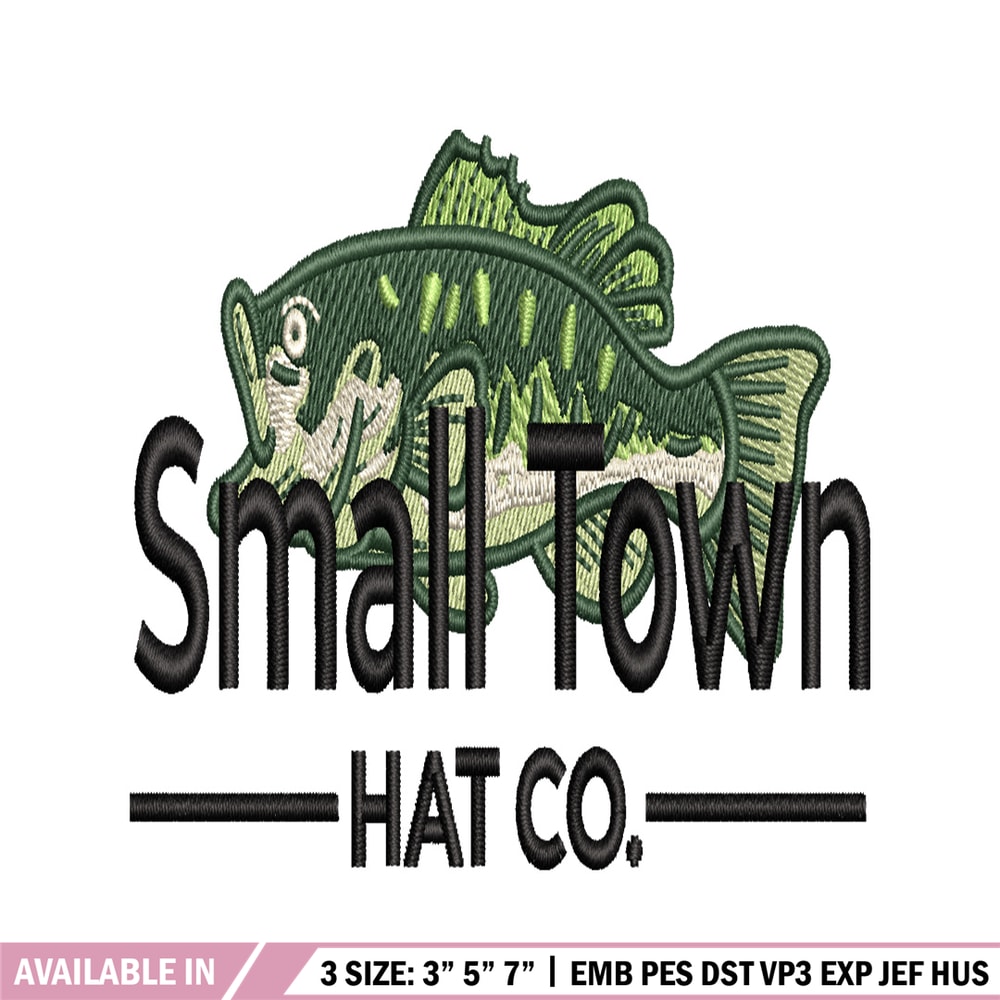 Small town hat co embroidery design, logo embroidery, logo design, embroidery file, logo shirt, Digital download..jpg