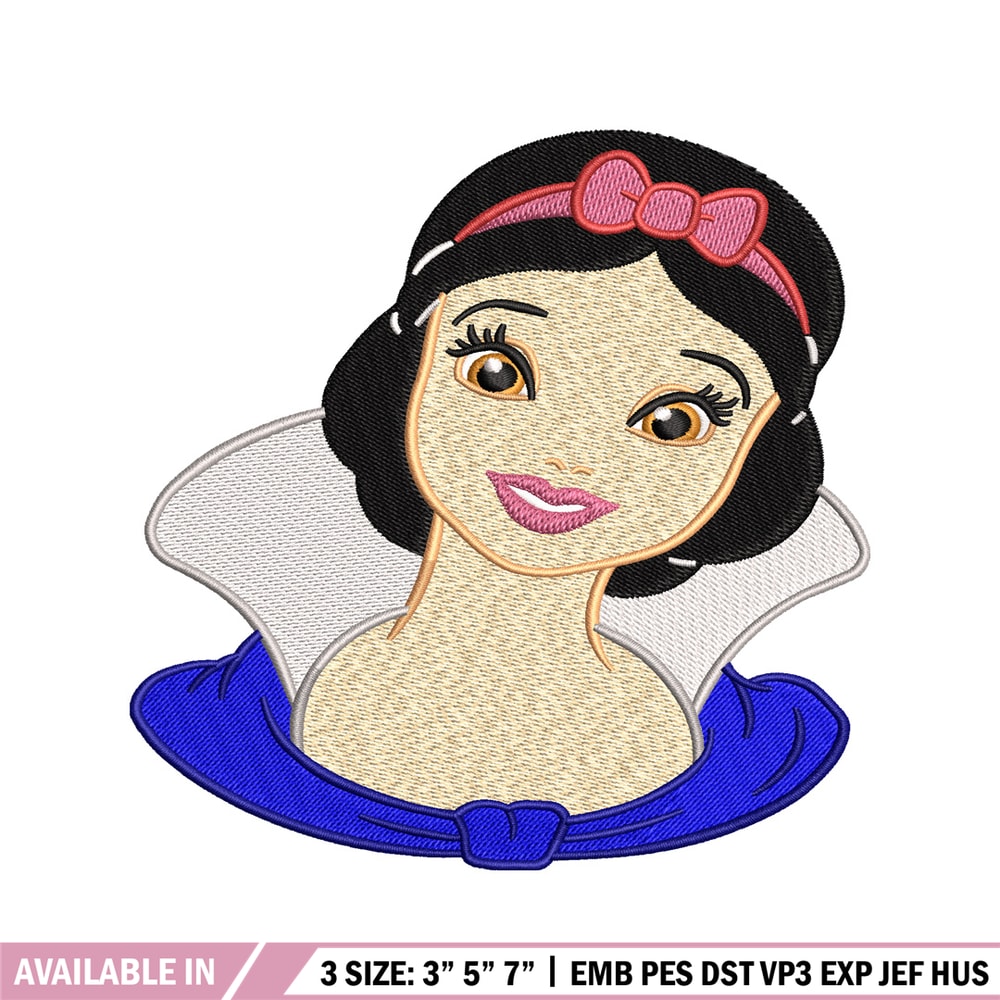 Snow White embroidery design, Disney embroidery, Disney design, embroidery file, logo shirt, Digital download..jpg