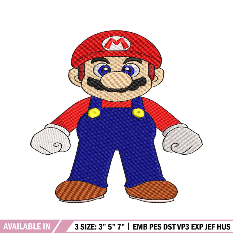 Super Mario bros embroidery design, Mario embroidery, logo design, Logo shirt, embroidery file, Digital download.jpg