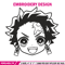 Tanjiro chibi Embroidery Design,Demon slayer Embroidery,Embroidery File,Anime Embroidery,Anime shirt, Digital download.jpg