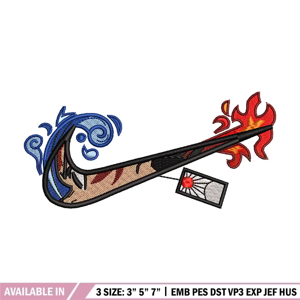 Tanjiro nike embroidery design, Kimetsu no Yaiba embroidery, nike design, anime shirt, digital download.jpg