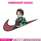 Tanjiro x nike Embroidery Design, Demon slayer Embroidery, Embroidery File, Nike Embroidery,Anime shirt,Digital download.jpg