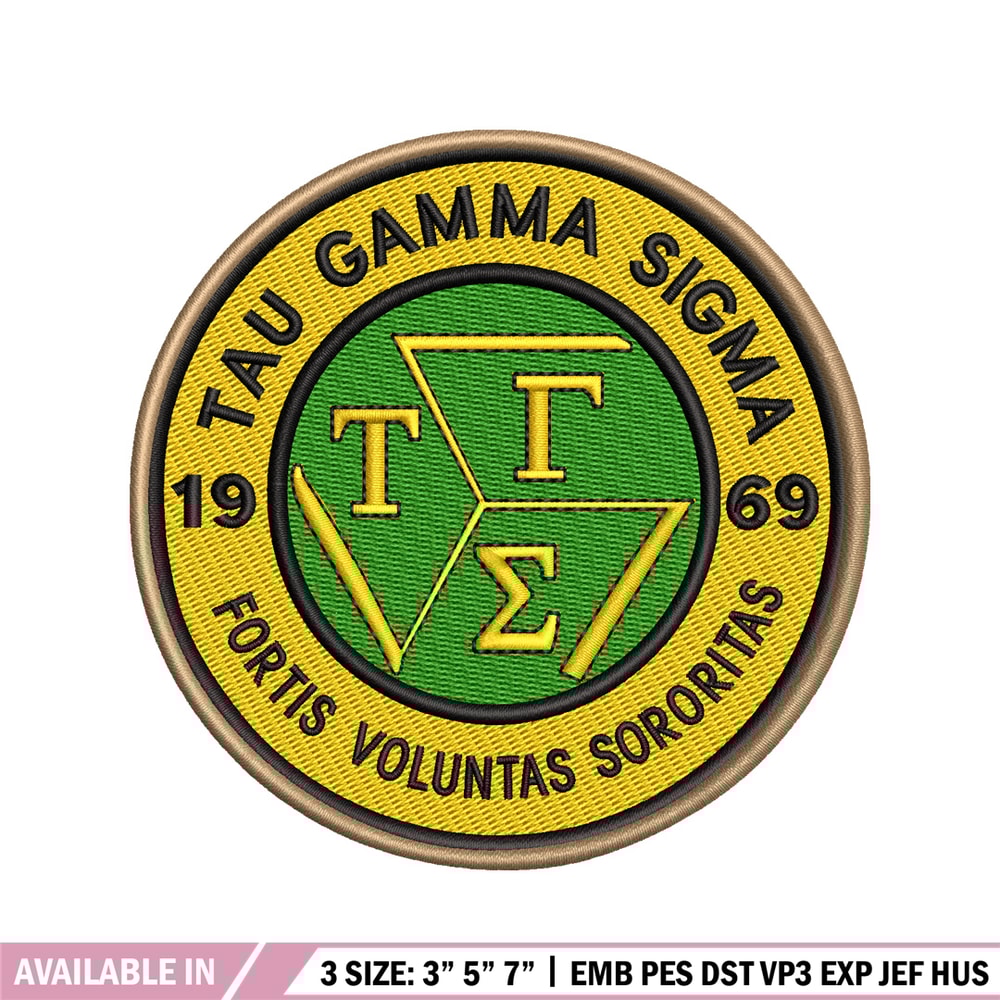 Tau Gamma Sigma embroidery design, logo embroidery, logo design, embroidery file, logo shirt, Digital download..jpg