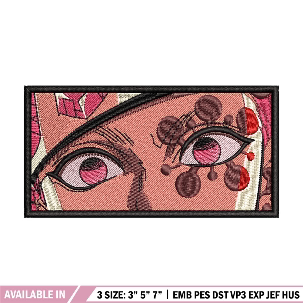 Tengen eyes embroidery design, Kimetsu no Yaiba embroidery, embroidery file, anime design, anime shirt, Digital download.jpg