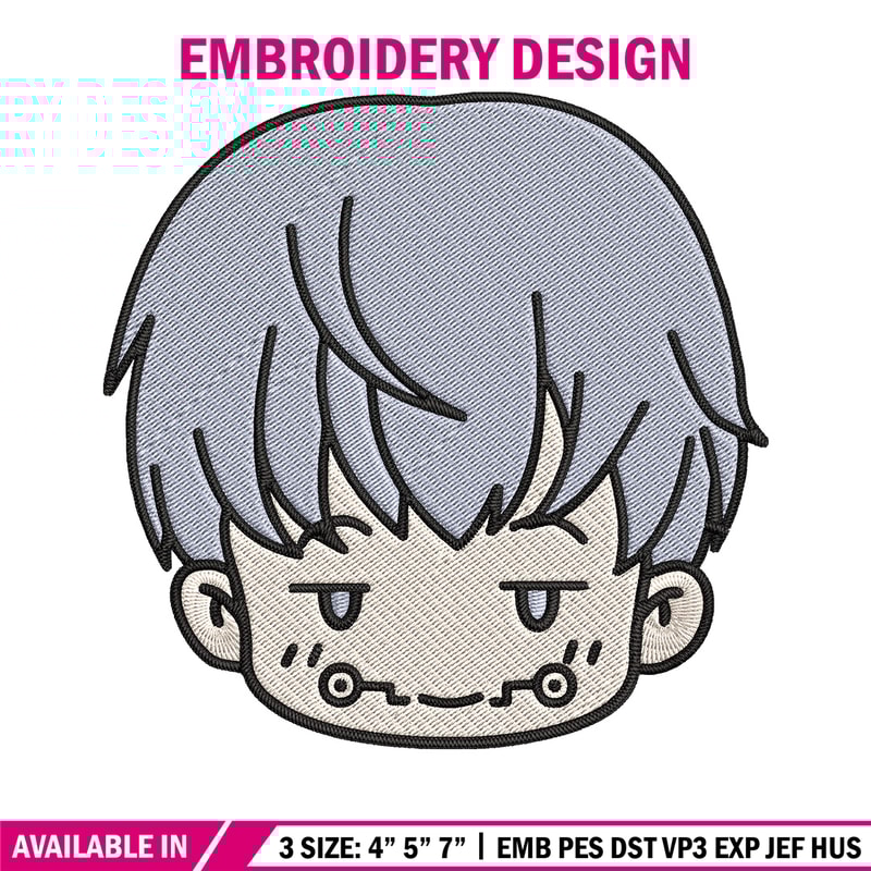 Toge chibi Embroidery Design, Jujutsu Embroidery, Embroidery File, Anime Embroidery, Anime shirt, Digital download.jpg