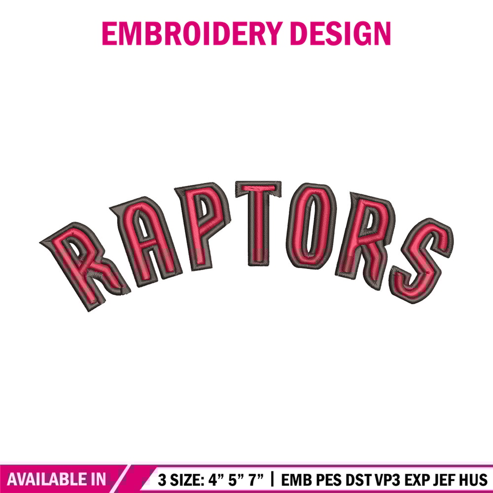 Toronto Raptors design embroidery design, NBA embroidery,Sport embroidery,Embroidery design, Logo sport embroidery..jpg