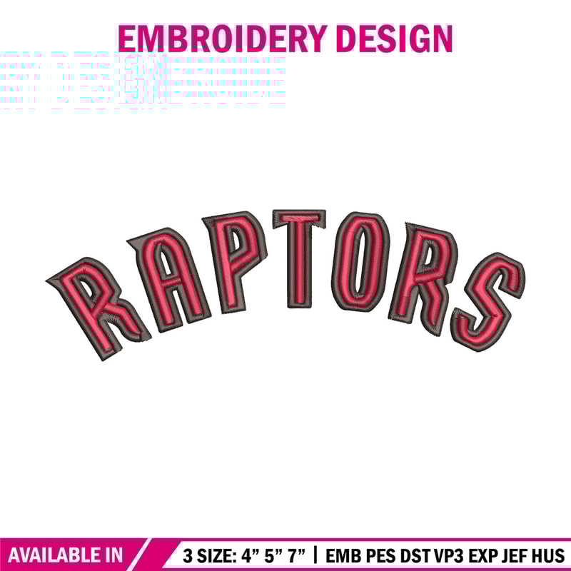 Toronto Raptors design embroidery design, NBA embroidery,Sport embroidery,Embroidery design, Logo sport embroidery..jpg