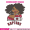 Toronto Raptors girl embroidery design, NBA embroidery, Sport embroidery,Embroidery design, Logo sport embroidery..jpg