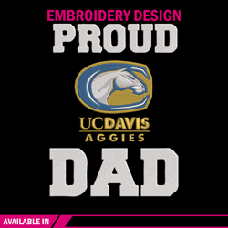 UC Davis poster embroidery design,NCAA embroidery,Sport embroidery, Logo sport embroidery, Embroidery design